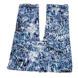 Nine West Jeans Chrystie Capri Multi Blue Hi Rise Size 10 Average
